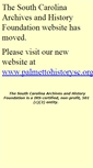 Mobile Screenshot of palmettohistory.org