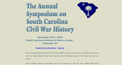Desktop Screenshot of civilwarsymposium.palmettohistory.org