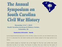 Tablet Screenshot of civilwarsymposium.palmettohistory.org